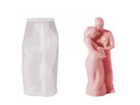 Molde silicona pareja con mujer embarazada 